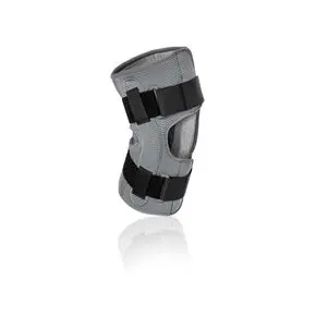 Бандаж фиксирующий на коленный сустав Knee Brace Short, ORT-90101, Orthoteh (Болгария), Цвет: сірий, Размер: L 