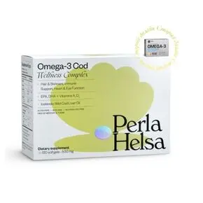 Омега-3 из Трески с Витаминами А и D3 (120 капсул), Perla Helsa 