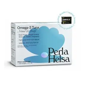 Омега-3 из мяса тунца c высоким уровнем DHA (120 капсул), Perla Helsa 