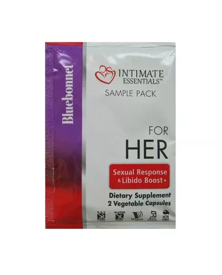 Травяной комплекс для повышения женского либидо, Intimate essentials for her, Bluebonnet Nutrition, 2 растительные капсулы 