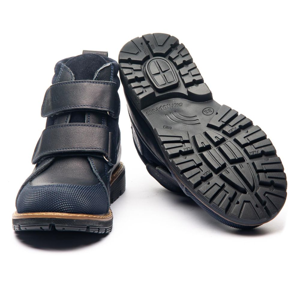 Черевики профілактично-ортопедичні, сині (арт.LEO-1318), Theo Leo