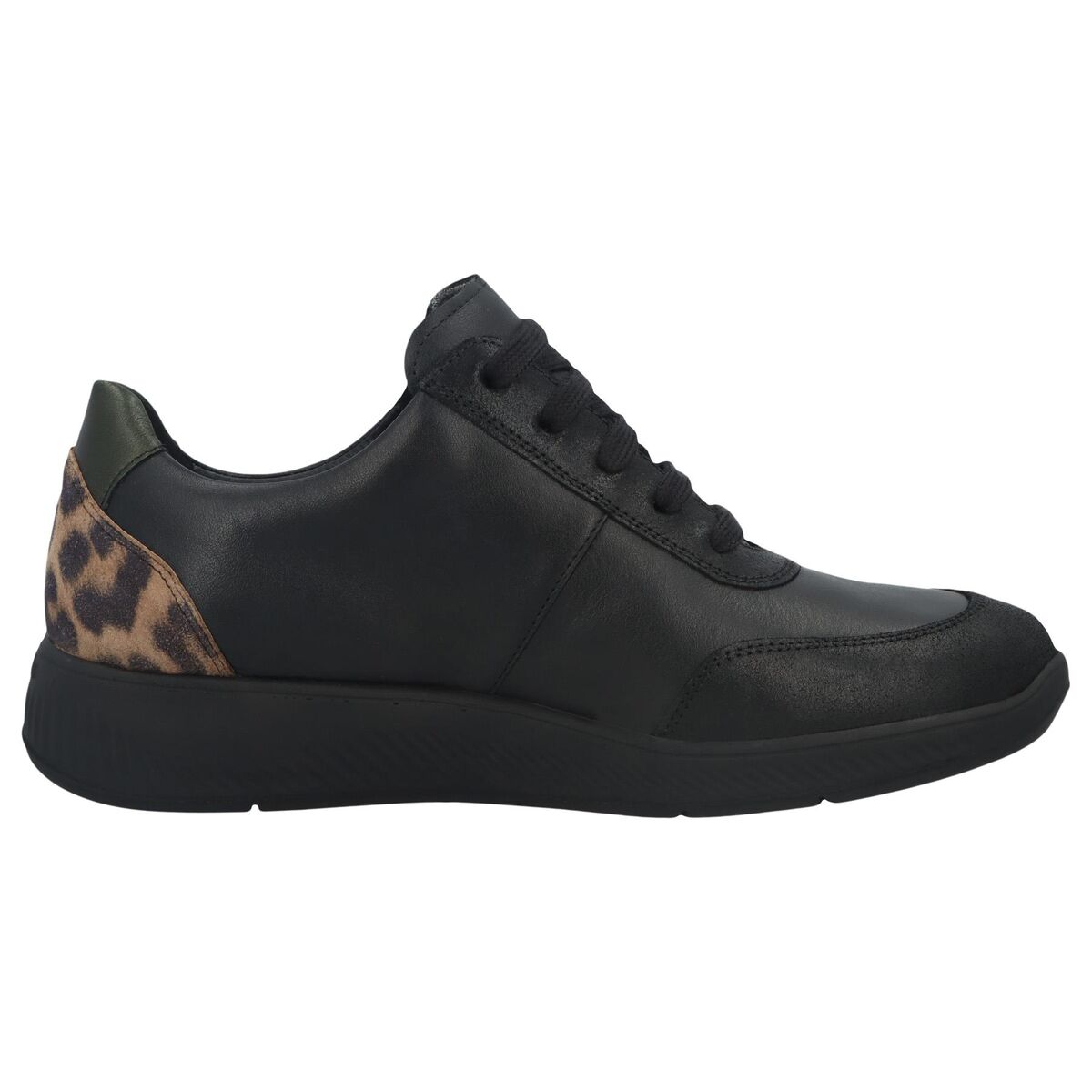 Кроссовки женские Halea, черный/леопардовый принт (арт. 7 56287 01251 ...