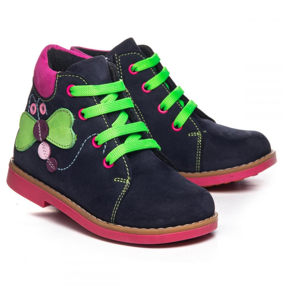 

Ортопедические ботинки для девочек Theo Leo 1022, Синий