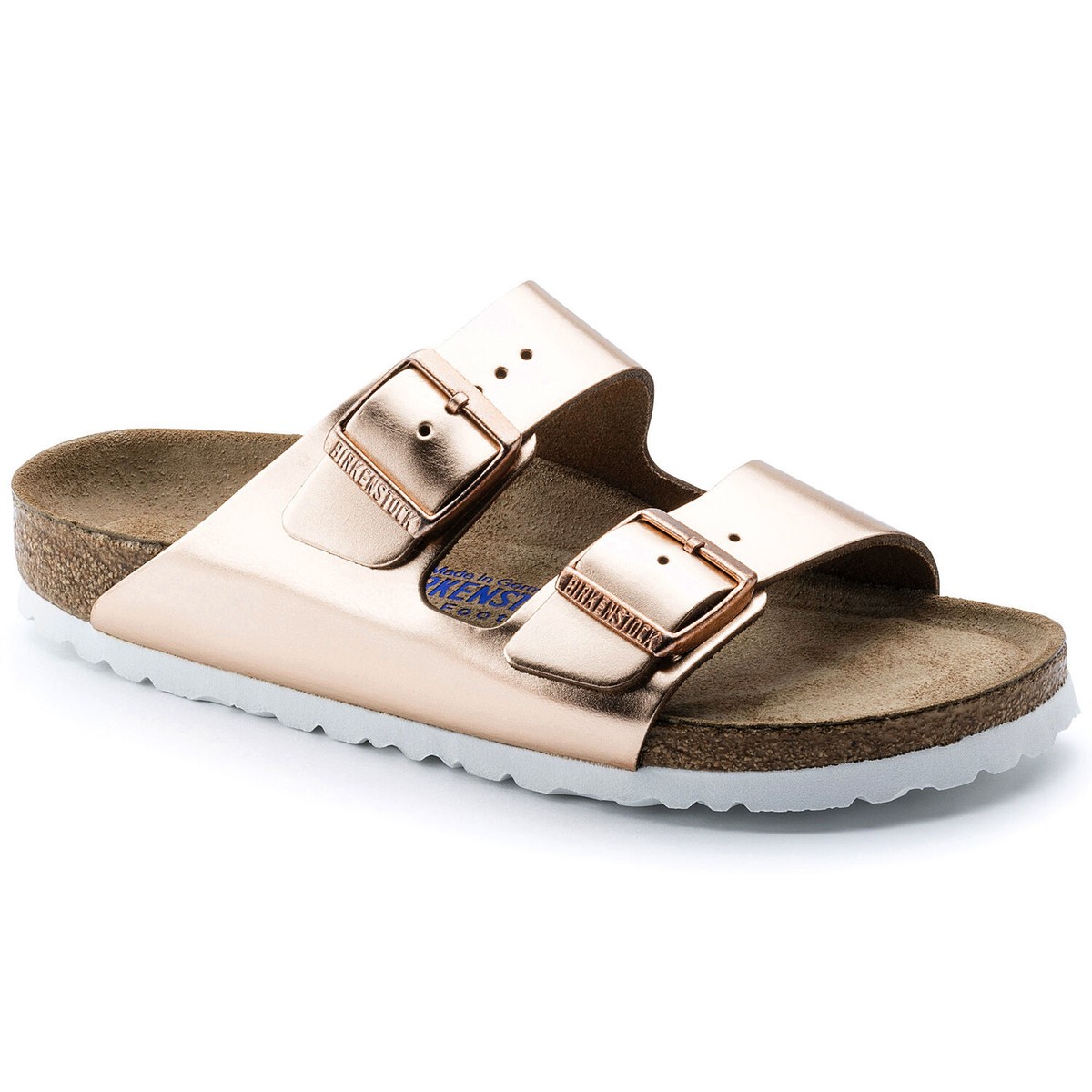 

Шлепанцы ортопедические Arizona (952091S/952093N) мягкая стелька, BIRKENSTOCK, Золотые;золотой