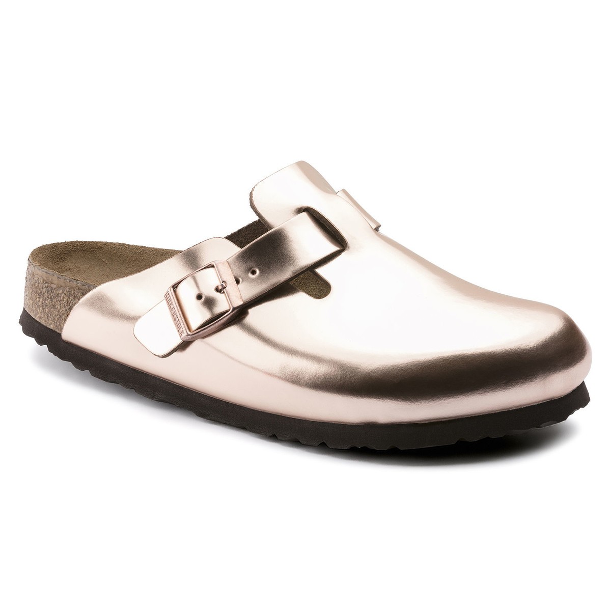 

Сабо ортопедические женские Boston (1001383N), BIRKENSTOCK, Серебристый