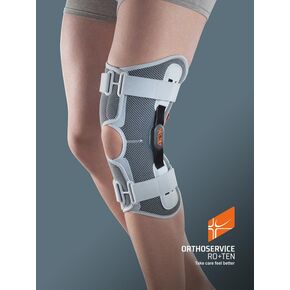Ортез на коленный сустав с полицентрическими шарнирами GenuSKILL 15A, M33115A, Orthoservice (Швейцария), Цвет: сірий, Размер: L 