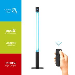 Бактерицидний опромінювач BactoSfera 360° 25 ECO +100% RC-TIMER Black 