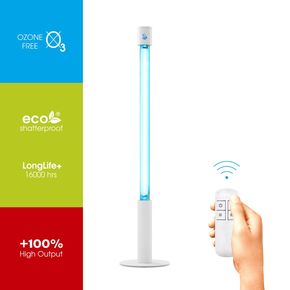 Бактерицидний опромінювач BactoSfera 360° 25 ECO +100% RC-TIMER White 