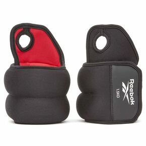 Обважнювачі зап'ястя Reebok Wrist Weights чорний, червоний, (арт. RAWT-11210), Колір: чорний/червоний, Розмір: 0.5 кг 
