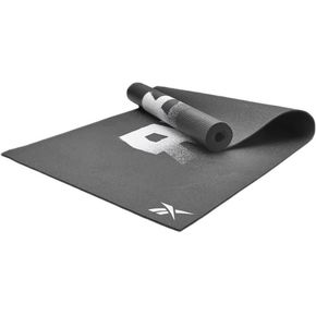 Двосторонній килимок для йоги Reebok Double Sided 4mm Yoga Mat чорний, (арт.RAYG-11030BK), Колір: чорний 