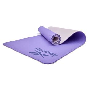 Двосторонній килимок для йоги Reebok Double Sided Yoga Mat фіолетовий,176 х 61 х 0,6 см(арт.RAYG-11042PL), Колір: фіолетовий 