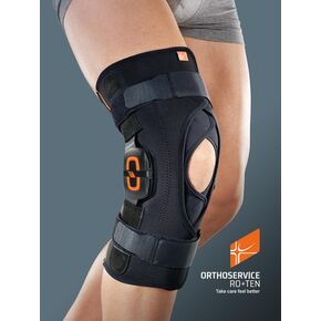 Ортез на коленный сустав с полицентричными шарнирами GenuFIT 25А, MG1125A, Orthoservice (Швейцария), Цвет: чорний, Размер: M 