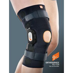 Ортез на коленный сустав с полицентрическими шарнирами GenuFIT 29, (MG1129), Orthoservice (Швейцария), Цвет: чорний, Размер: L 