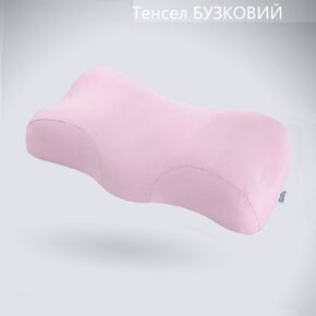 Ортопедична подушка для сну BEAUTY BALANCE (тенсел) від зморшок та ранкової набряклості, Beauty Balance (Україна) бузковий, Колір: Бузковий 