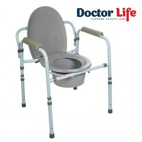 Стул туалетный со спинкой, 10595, Doctor Life 
