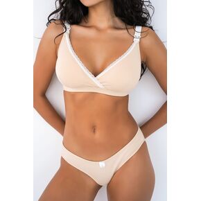 Бюстгальтер для кормления Soft&Lace, бежевый, арт. 825, Мамин Дом, Размер: S 