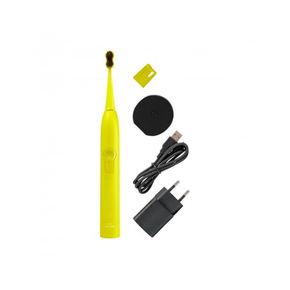 MEGASMILE Звукова гідроактивна зубна щітка «Black Whitening ІІ» Electric Yellow 