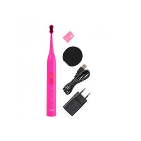 MEGASMILE Звукова гідроактивна зубна щітка «Black Whitening ІІ» Shocking Pink 