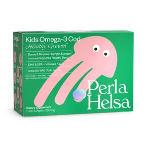 KIDS Омега-3 + Вітаміни А та D3 (120 капсул), Perla Helsa 