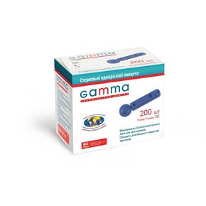 Ланцеты одноразовые универсальные Gamma (200шт) 