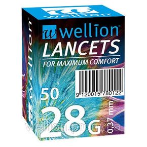 Ланцети Wellion 28Г, 50 штук 