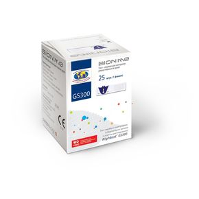 Тест-смужки для контролю рівня глюкози в крові Bionime Rightest GS300 (25шт) 