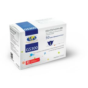 Тест-смужки для контролю рівня глюкози в крові Bionime Rightest GS300 (50шт) 
