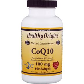 Коензим Q10, Kaneka (COQ10), Healthy Origins, 100 мг, 150 желатинових капсул 
