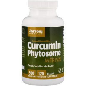 Фітосомі куркумін 500 мг, Curcumin Phytosome Meriva, Jarrow Formulas, 120 гелевих капсул 