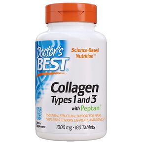 Колаген Типів 1&3 1000мг, Peptan, Doctor's Best, 180 таблеток 