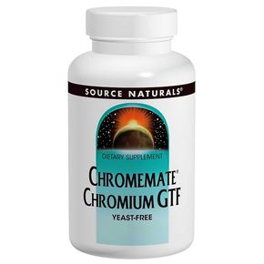 Хром GTF 200мкг, ChromeMate, Source Naturals, 240 таблеток 