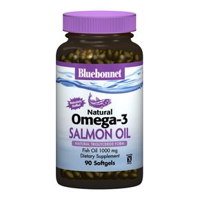 Натуральна Омега-3 з лососевих жирів, Bluebonnet Nutrition, 90 желатинових капсул. 