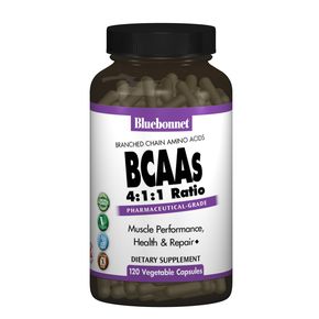 BCAAs (Розгалужені Ціпки Амінокислот), Bluebonnet Nutrition, 120 гелевих капсул 