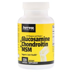 Глюкозамін & Хондроїтин & ЧСЧ, Jarrow Formulas, 120 желатинових капсул 