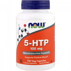 5-HTP (гідроксітріптофана), 100мг, Now Foods, 120 вегетаріанських капсул 