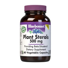 Растительные Стерины 500мг, Bluebonnet Nutrition, 60 вегетарианских капсул 