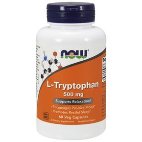 L-Триптофан, 500 мг, Now Foods, 60 гелевых капсул 