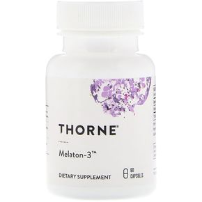 Мелатонін-3, Thorne Research, Melaton-3, 60 капсул 