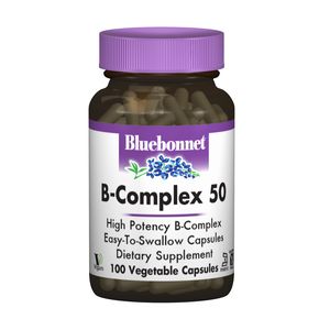 В-Комплекс 50, Bluebonnet Nutrition, 100 гелевых капсул 