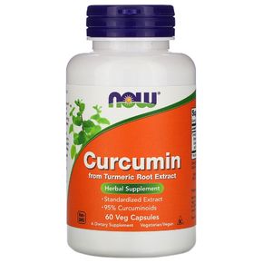 Куркумин, Curcumin, Now Foods, 60 капсул 