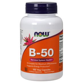 B-Комплекс 50, Now Foods, 100 гелевих капсул 