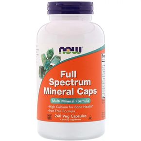 Мультімінералі повного спектру, Now Foods, Full Spectrum Minerals, 240 капсул 