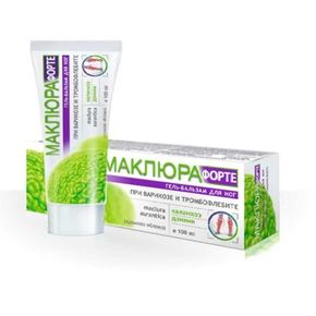 Маклюра Форте (каланхое, буркун) гель-бальзам для ніг при варікозі та тромбофлебіті 100мл 
