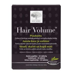 Вітаміни для росту і об'єму волосся Hair Volume™, 30 таблеток, New Nordic (Швеція) 