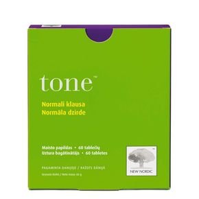 Засіб для поліпшення слуху Tone ™, 60 таблеток, New Nordic (Швеція) 