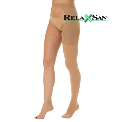 Левый медицинский компрессионный чулок Relaxsan Medicale Classic 2 класса, 23–32 мм рт.ст., с открытой носочной частью, Relaxsan (Италия) фото 5