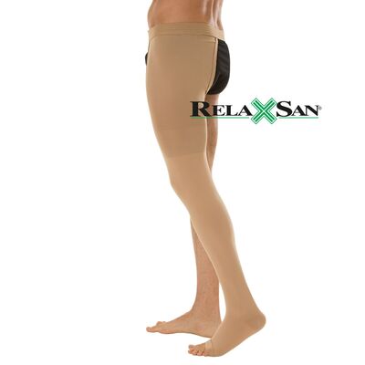 Левый медицинский компрессионный чулок Relaxsan Medicale Classic 2 класса, 23–32 мм рт.ст., с открытой носочной частью, Relaxsan (Италия) фото 6