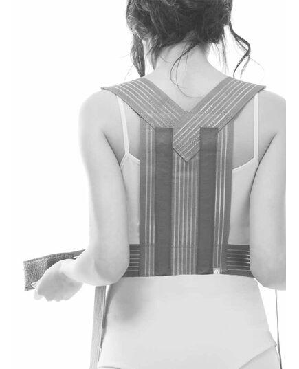 Корсет для коррекции осанки Shoulder Brace Standard, ORT-20101, Orthoteh (Болгария), Цвет: сірий, Размер: L фото 5