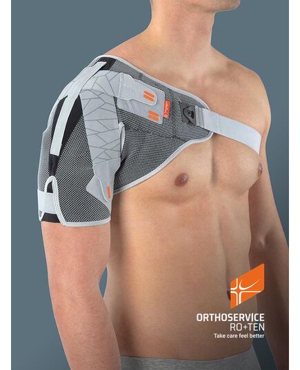 Ортез на плечовий суглоб Shouldercross, M20726, Orthoservice (Швейцарія), Колір: сірий, Розмір: M лівий фото 2