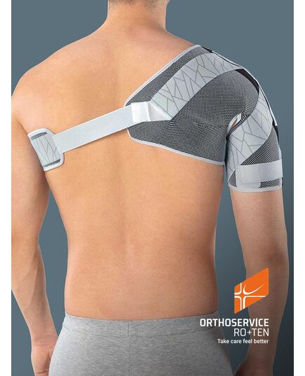Ортез на плечовий суглоб Shouldercross, M20726, Orthoservice (Швейцарія), Колір: сірий, Розмір: M лівий фото 3